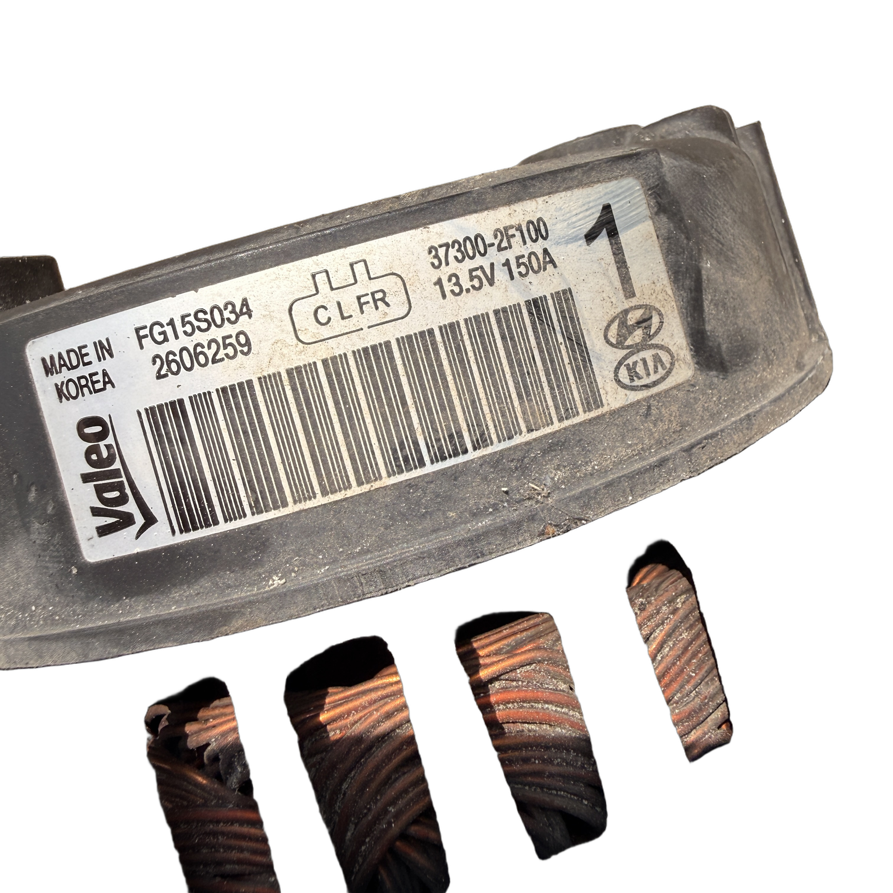 Alternator Valeo 37300-2F100 13.5V 150A Hyundai Kia 2.0 CRDI - 230 PLN - obrazek 2