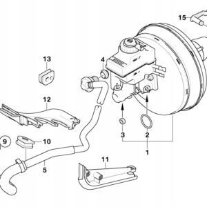 Serwomechanizm układu hamulcowego serwo 34326779736 BMW 7 E65 E66