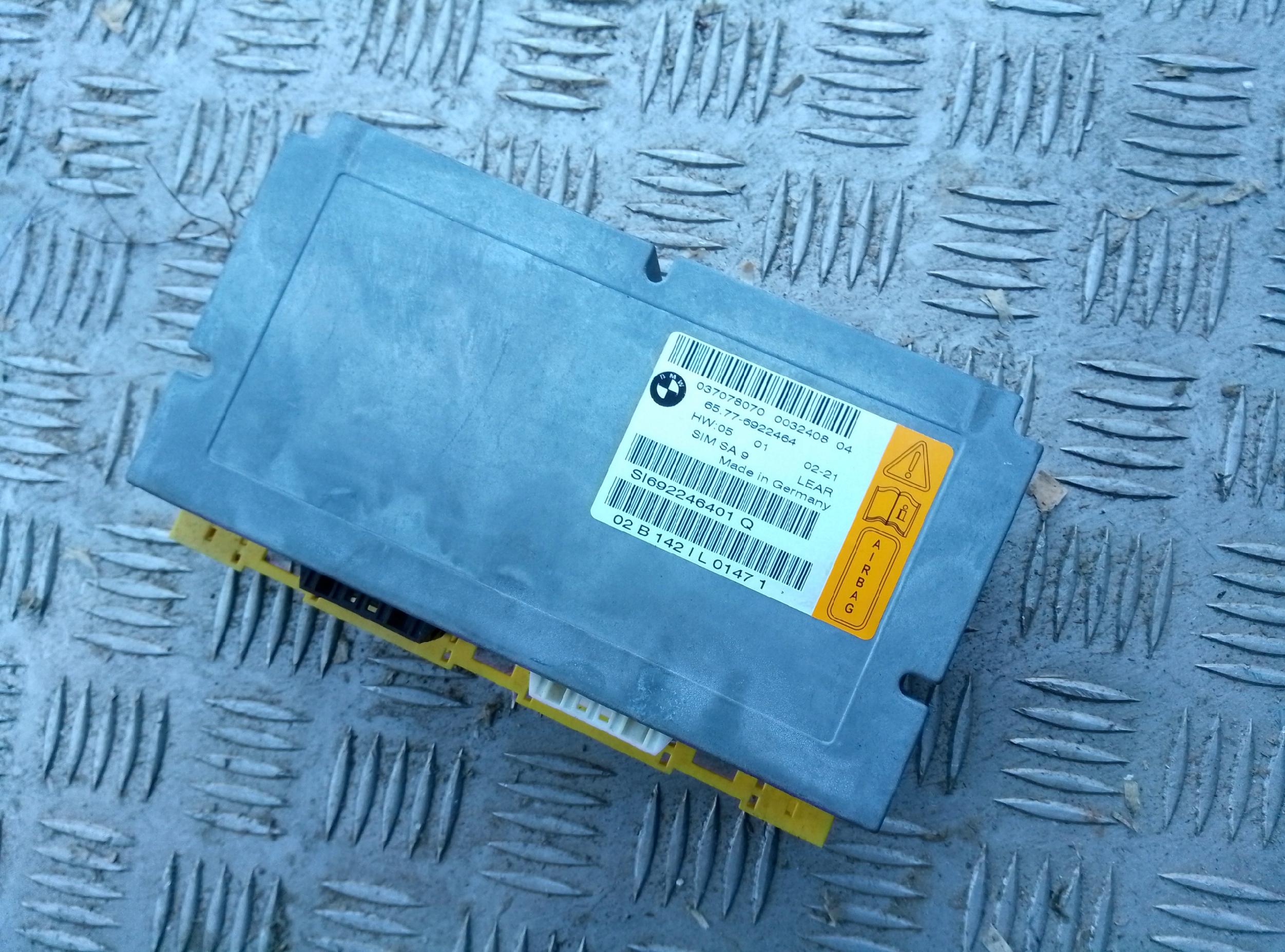 BMW SERIA 7 E65 E66 Moduł informacyjny bezpieczeństwa 65776922464