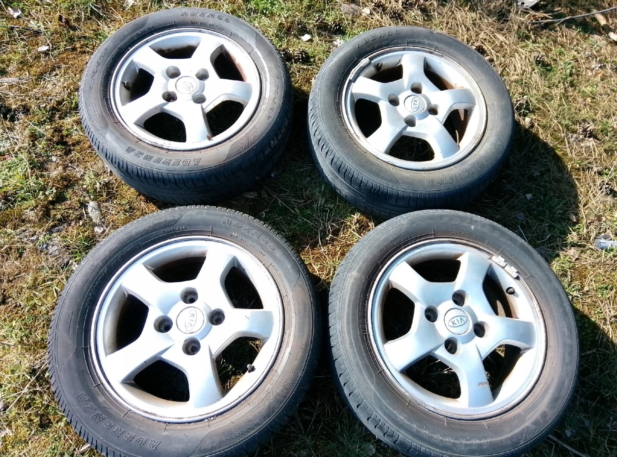 FELGI KOŁA ALUFELGI KIA PICANTO I II RIO I II 5.5″ x 15″ 4×100 ET46 195/60