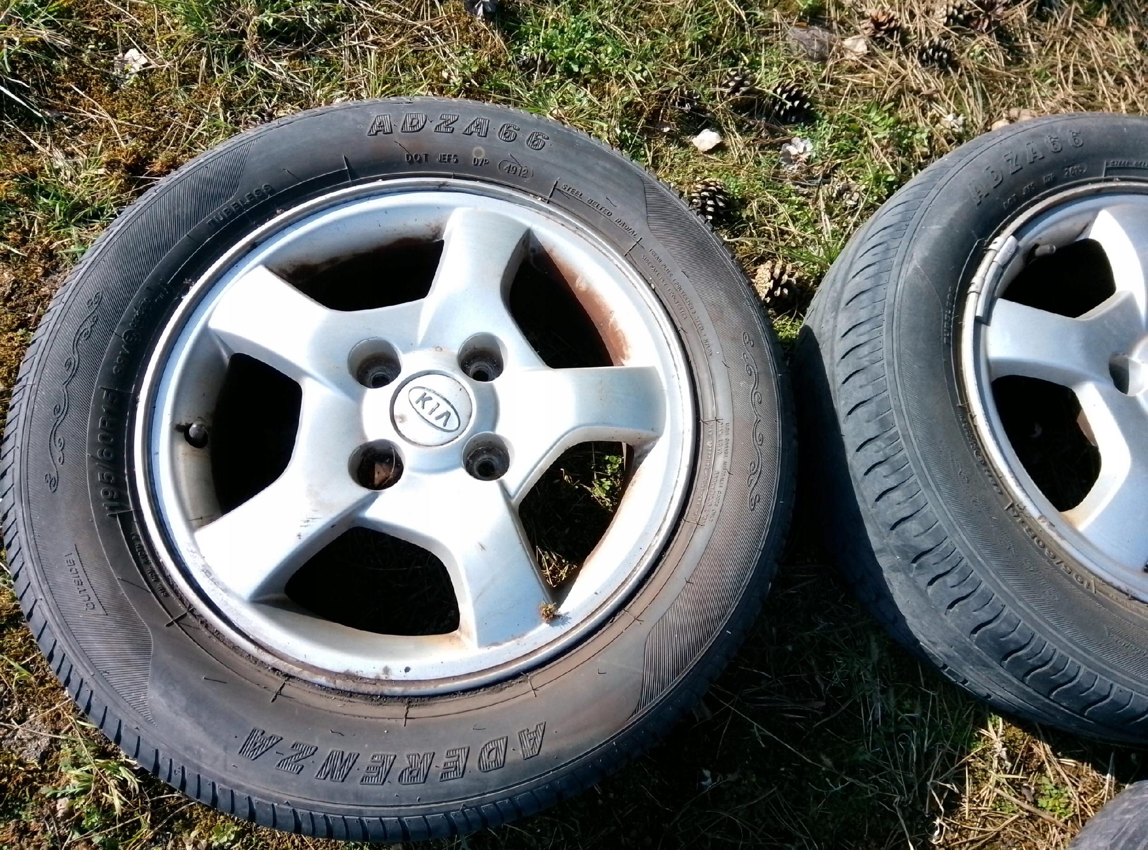 FELGI KOŁA ALUFELGI KIA PICANTO I II RIO I II 5.5" x 15" 4x100 ET46 195/60 - obrazek 4