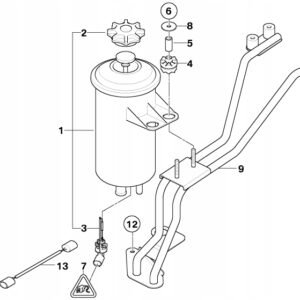 Zbiornik oleju wspomagania 32416782538 dla BMW Dynamic Drive