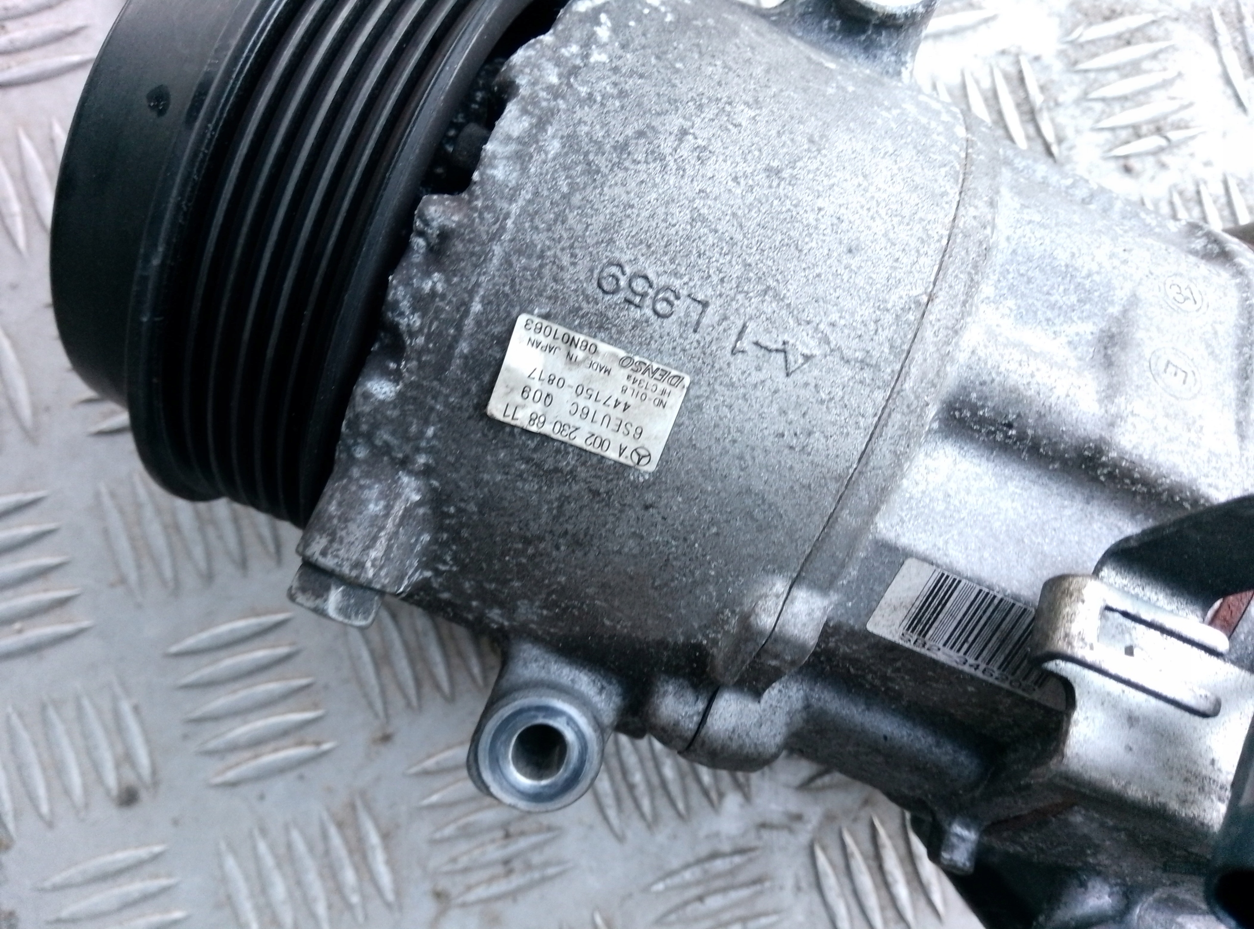 MERCEDES A W169 LIFT 08- 1.5 SPRĘŻARKA KLIMATYZACJI A0022306811 - obrazek 3