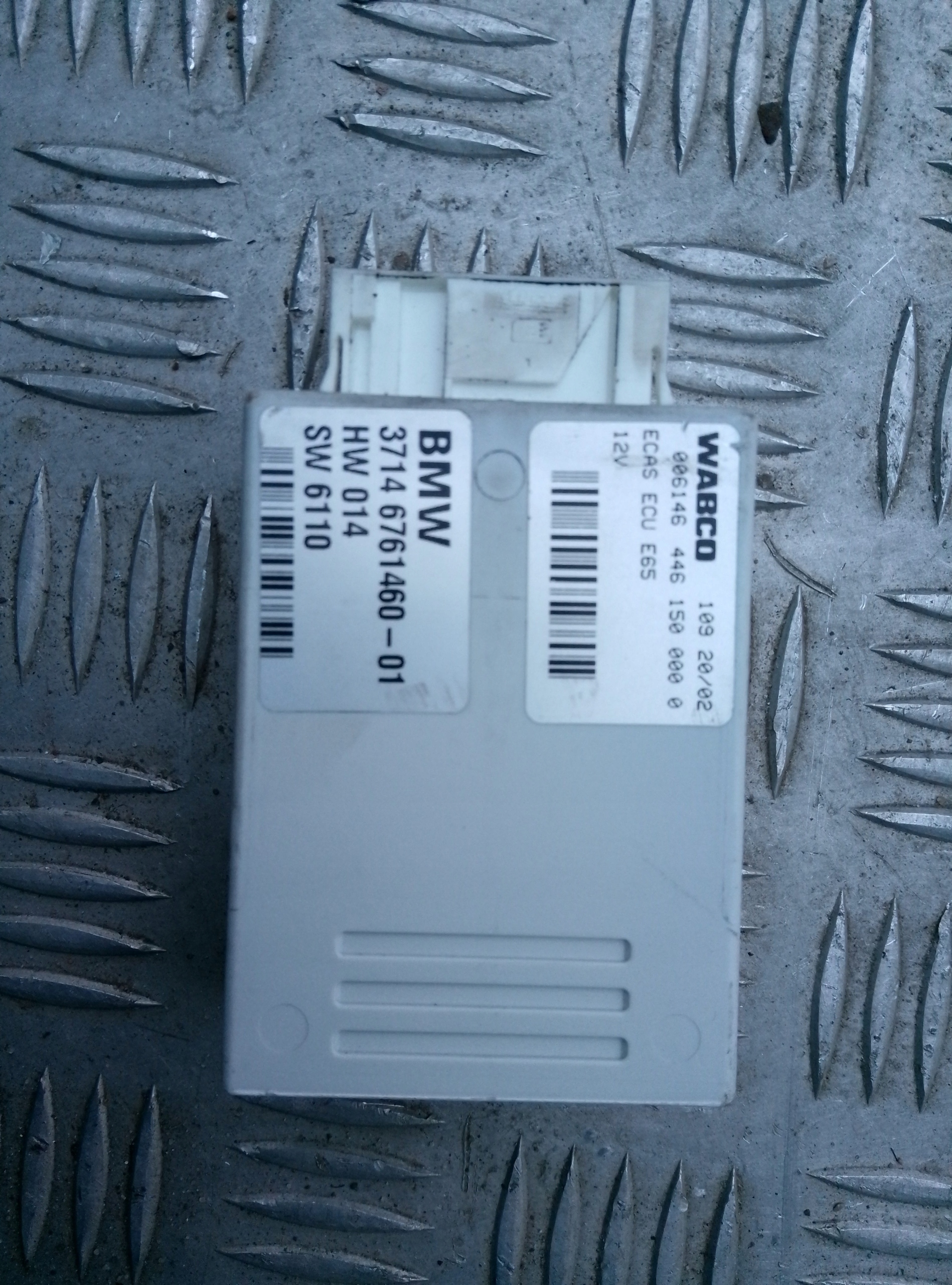 BMW E65 E66 735i 745i Sterownik instalacji dopływu powietrza miech 6761460