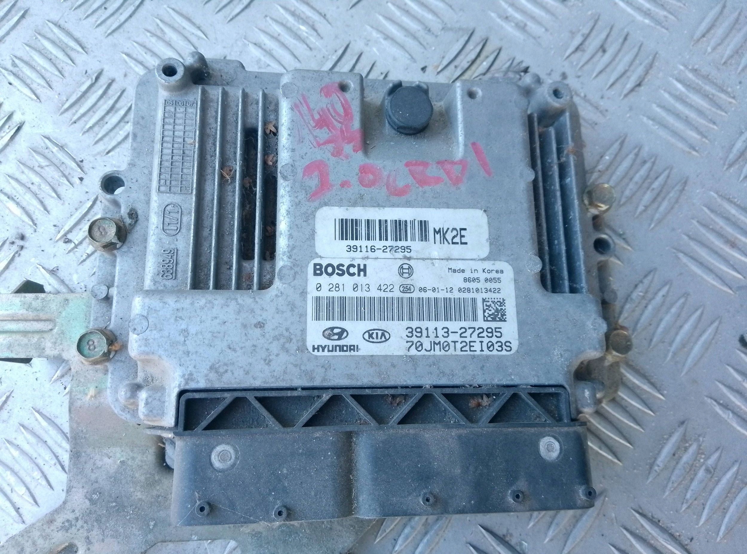 Hyundai Tucson JM 2008 Sterownik / Moduł ECU 0281013422 - obrazek 2