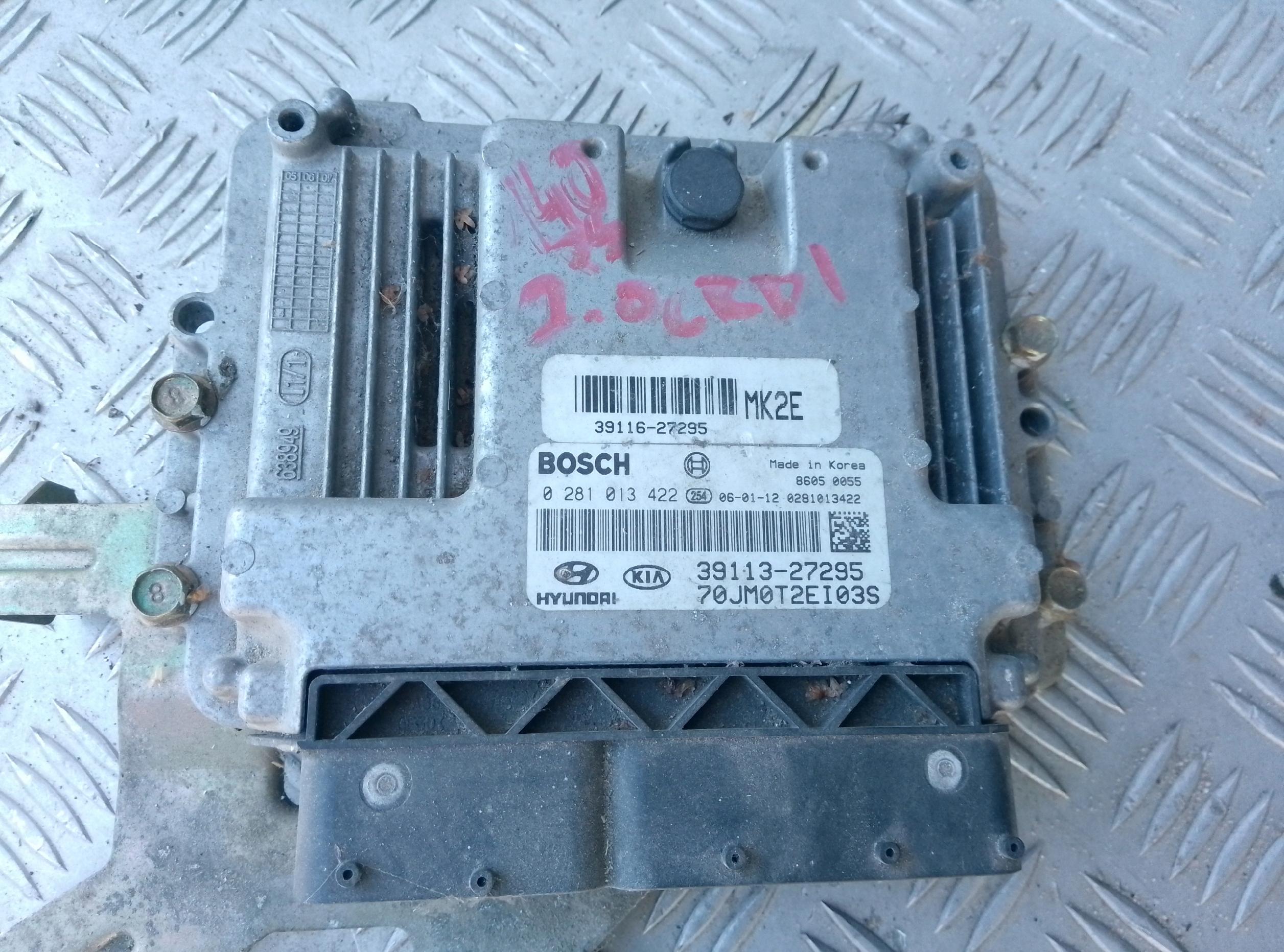 HYUNDAI TUCSON ECU KOMPUTER STEROWNIK SILNIKA 39116 27285 0281013422