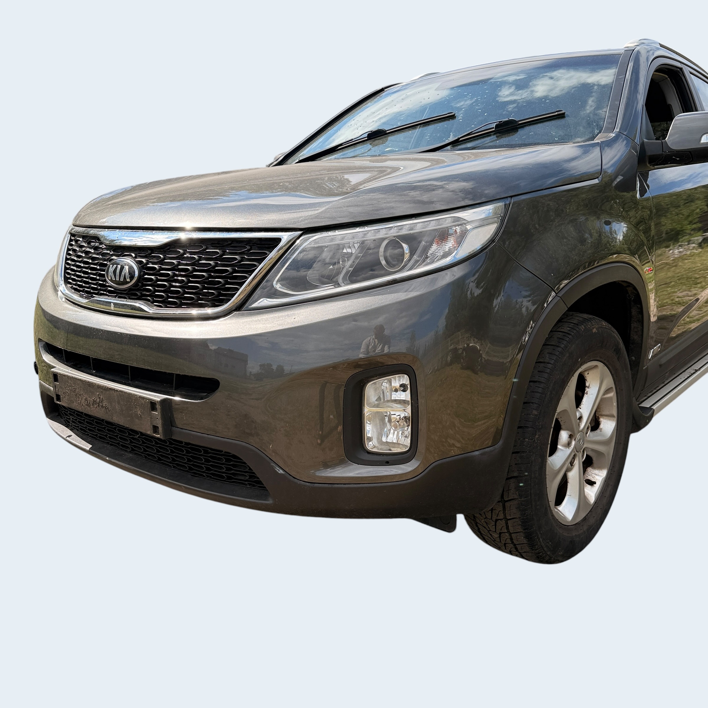 przód kompletny maska zderzak pas błotniki Kia Sorento 2 Lift 2014r Kolor K3G - obrazek 3