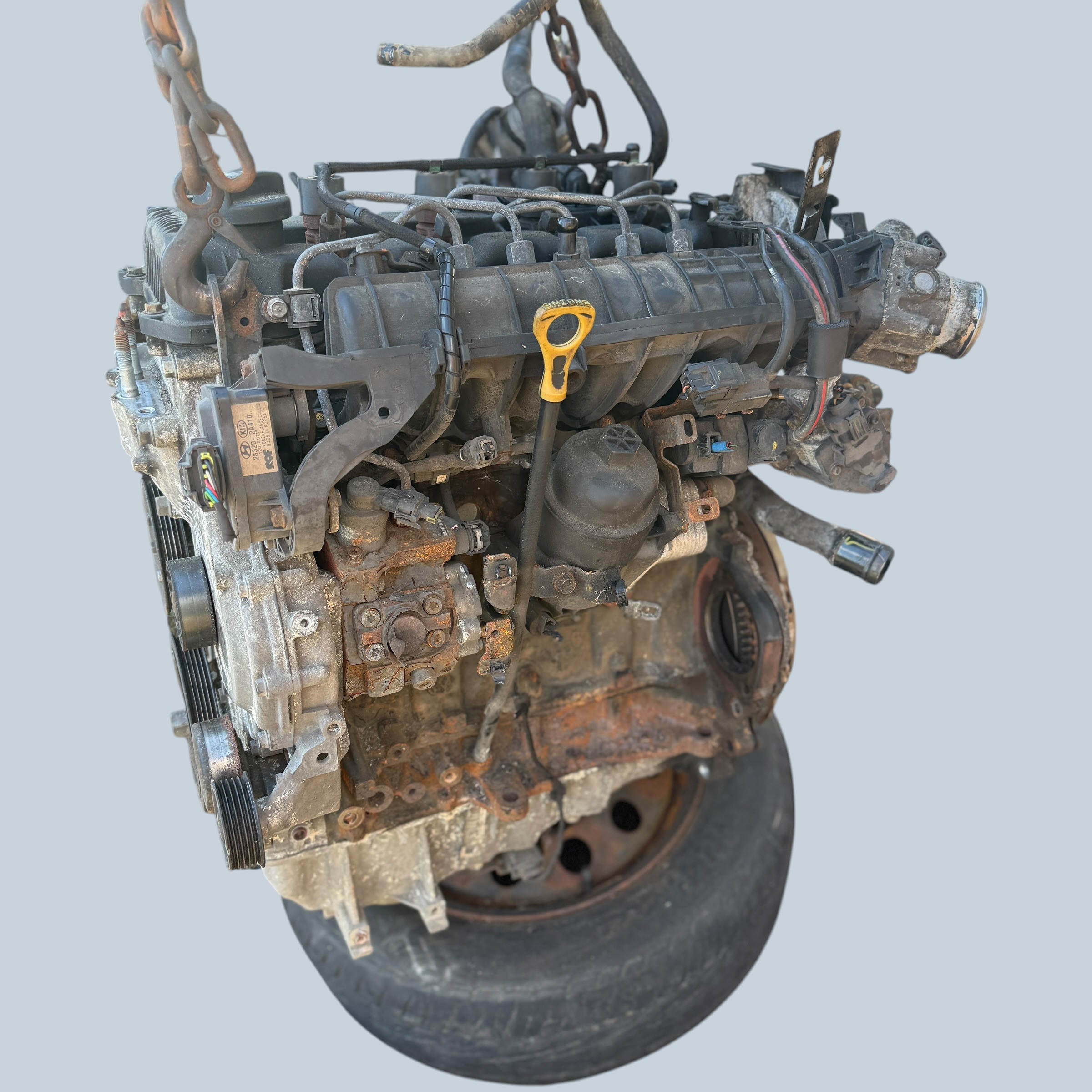 Silnik kompletny wtryski turbina pompa D4FD Kia Sportage 3 1.7 CRDI - obrazek 2