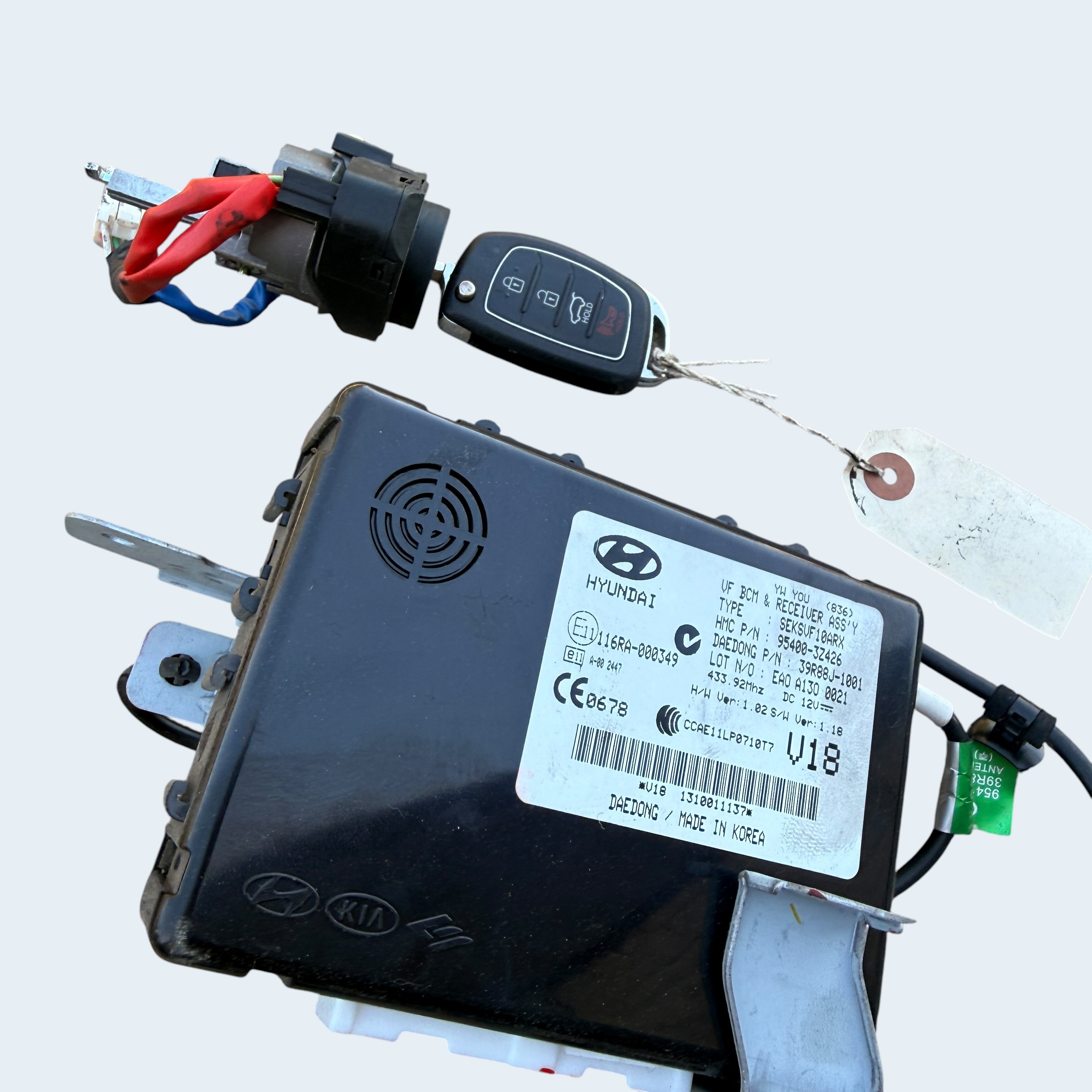 Komputer ECU zestaw startowy kluczyk immo Hyundai i40 1.7 CRDI euro5 - obrazek 5