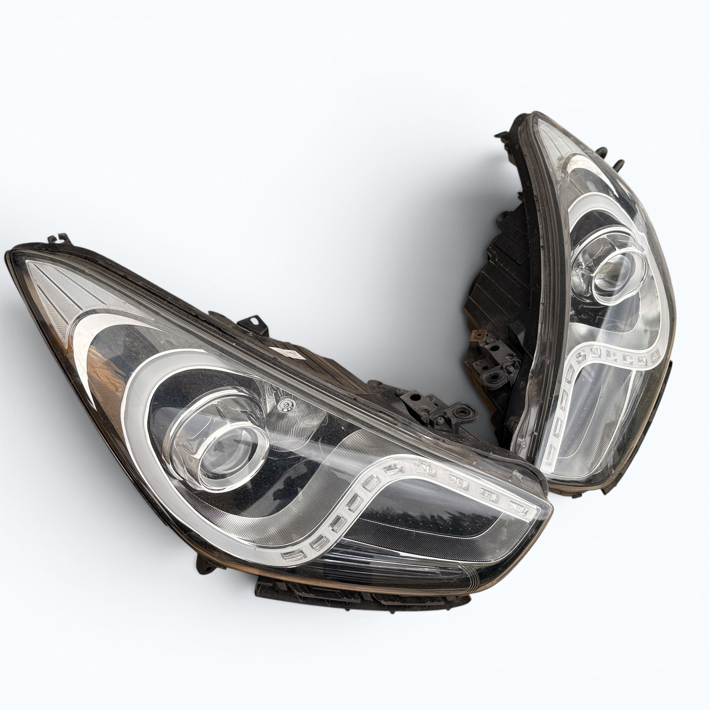 Lampy przednie lampa lewa prawa komplet Hyundai i40 UK 2012r - obrazek 3