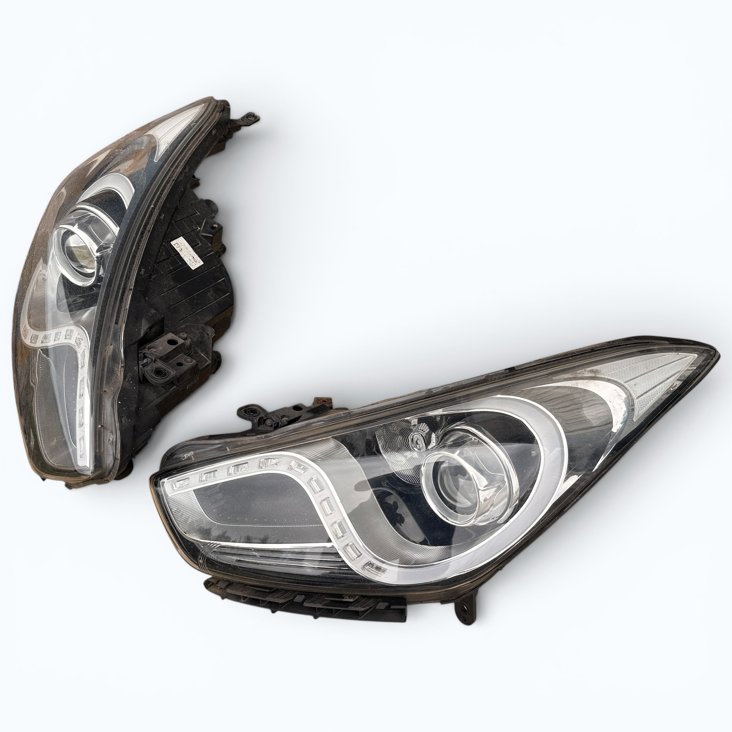 Lampy przednie lampa lewa prawa komplet Hyundai i40 UK 2012r - obrazek 4