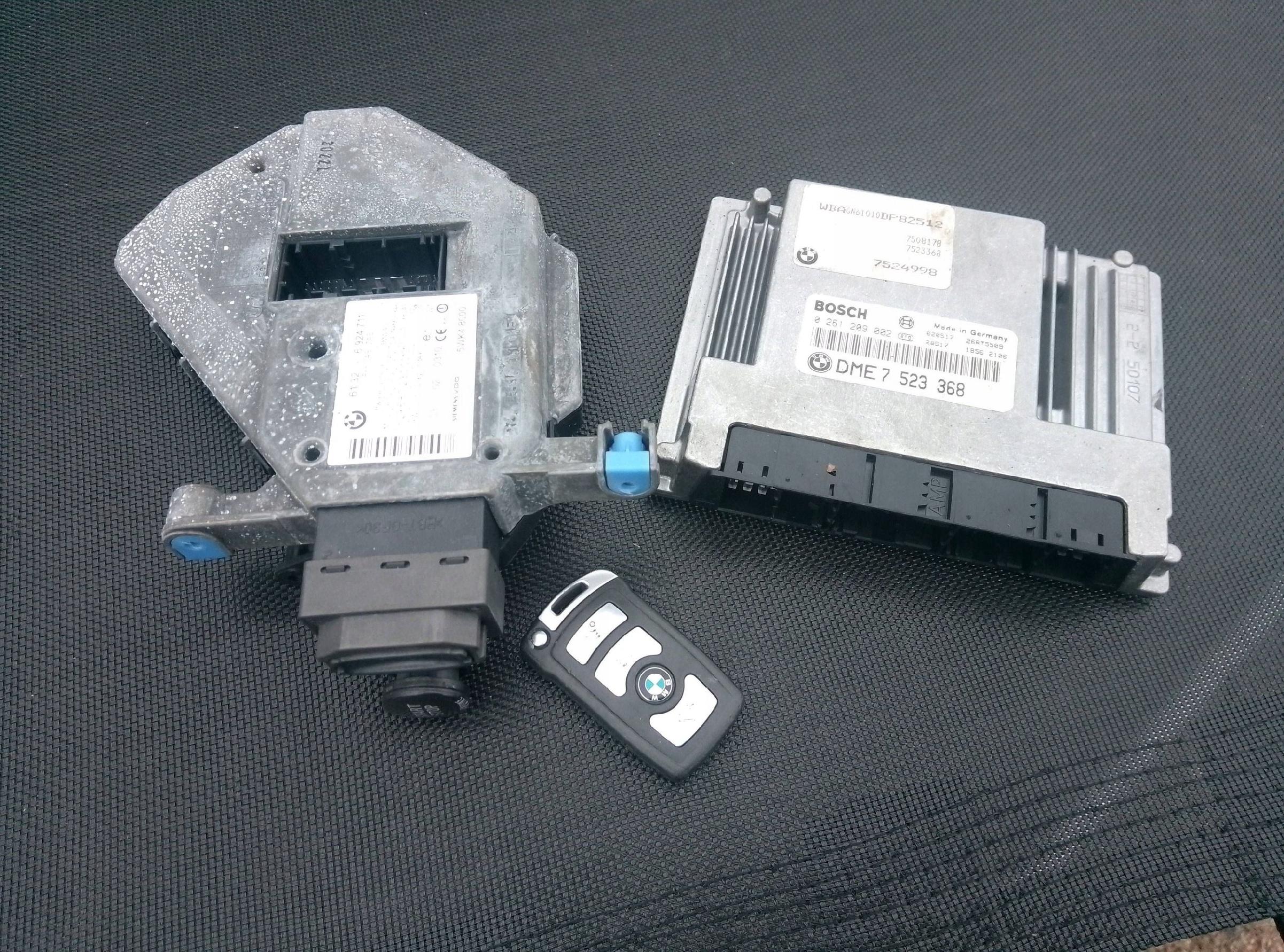 BMW 7 E65 E66 2002 Komputer / Sterownik ECU i komplet kluczy - obrazek 2
