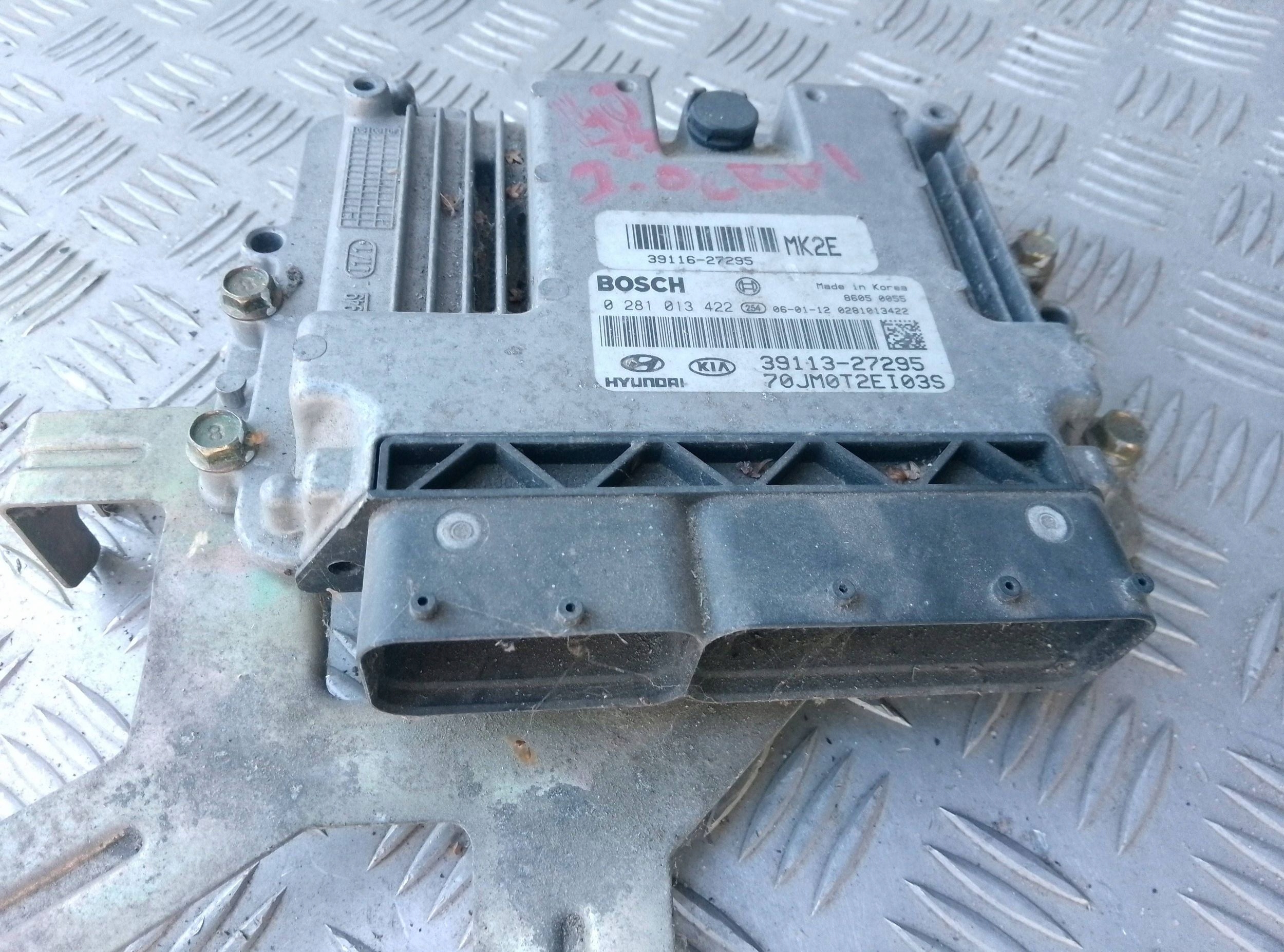 Hyundai Tucson JM 2008 Sterownik / Moduł ECU 0281013422 - obrazek 3
