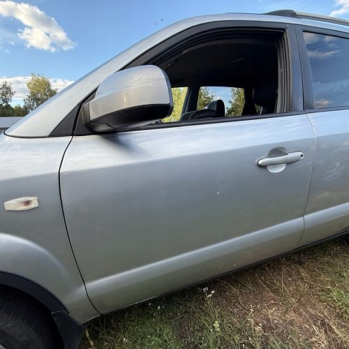 DRZWI LEWY PRZÓD PRZEDNIE HYUNDAI TUCSON 2004-2010r bez listew poszerzeń YK