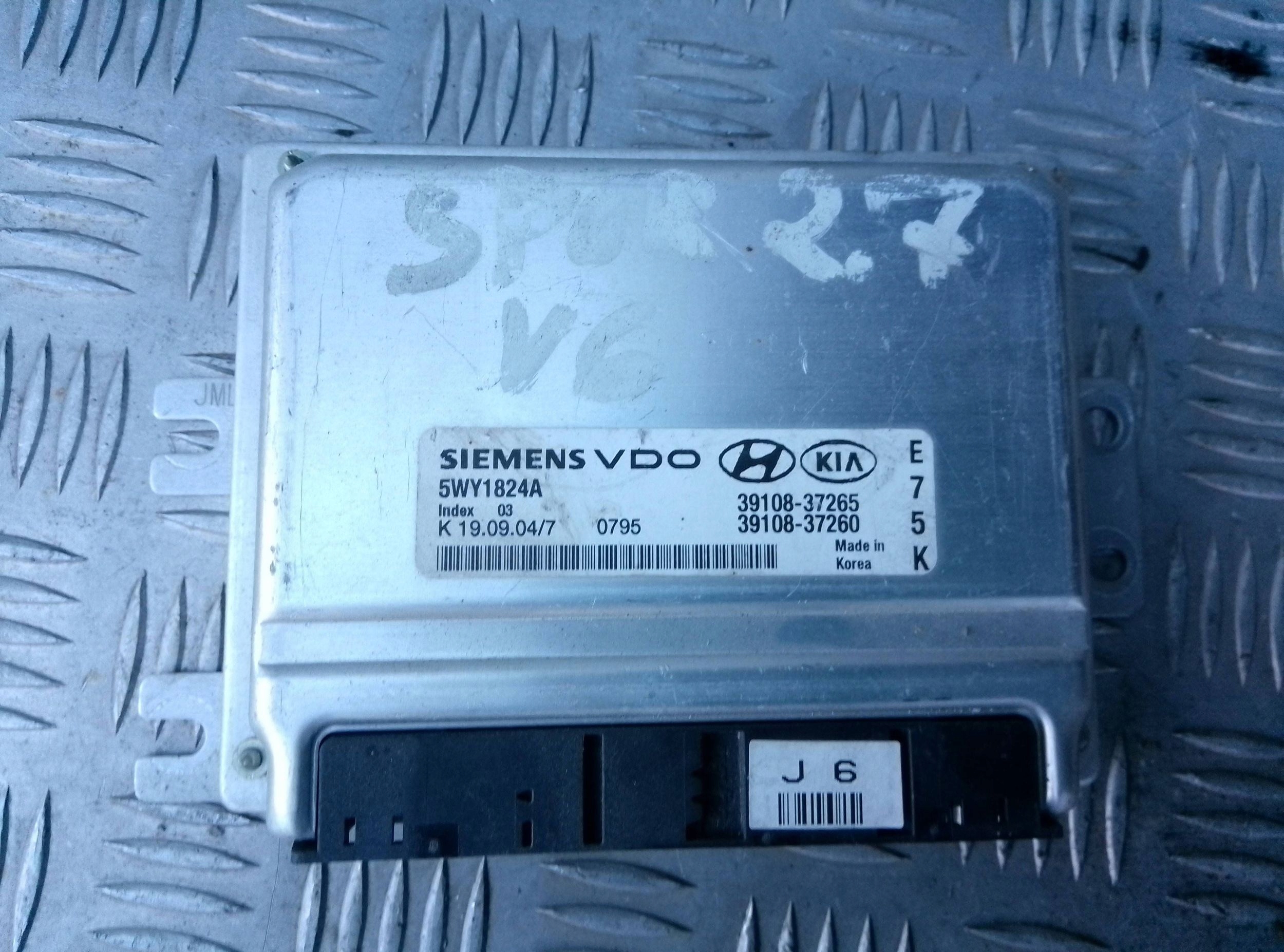 KIA Sportage 2.7 v6 2007 Sterownik / Moduł ECU 3910837260